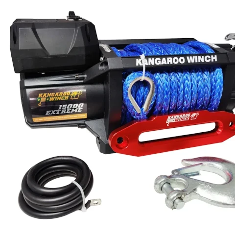 Купити Лебідка електрична Kangaroowinch K15000 Extreme HD 12 В 6818 кг синтетичний трос