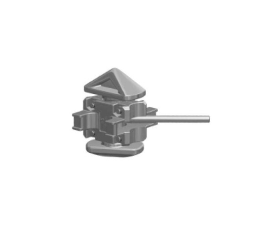 Купить Замок кріплення контейнера подвійний (Твістлок), 50мм Сталь Італія (2301253680)