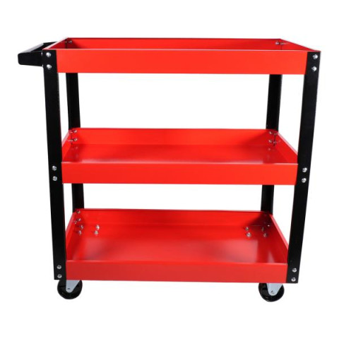 Купити Тележка инструментальная с 3 открытыми полками, 2 колеса с фиксаторами G.I.KRAFT GI37106