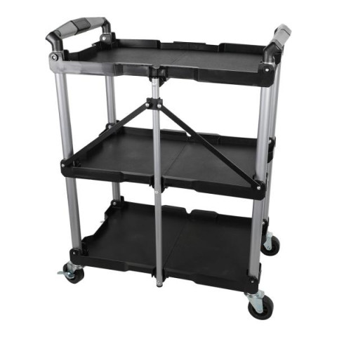 Купить Тележка инструментальная складная 3 открытые пластиковые полки (SF6007) G.I.KRAFT GI37104