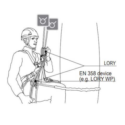 Купити Спусковий страхувальний пристрій SKYLOTEC Lory PRO 1 / A-041