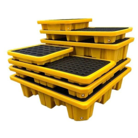 Купити Піддон для зберігання 4-х бочок або єврокуба IBC Pallet для локалізації протікання