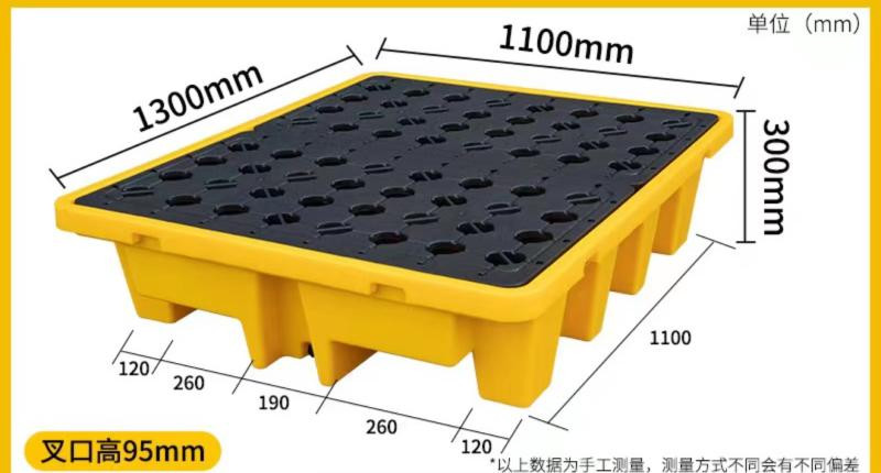 Купити Піддон для зберігання 4-х бочок або єврокуба IBC Pallet для локалізації протікання
