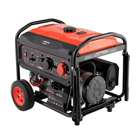 Купить Генератор бензиновий 9/10 кВт, 400/230 В, DUAL POWER, бак 25 л, електро/ручний старт, мідна обмотка,