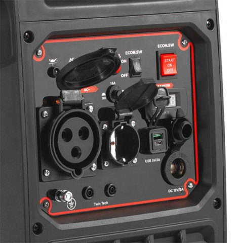 Купить Генератор бензиновий інверторний 5,0/5,5 кВт, 230 В, бак 11 л, електро/ручний старт, мідна обмотка, 