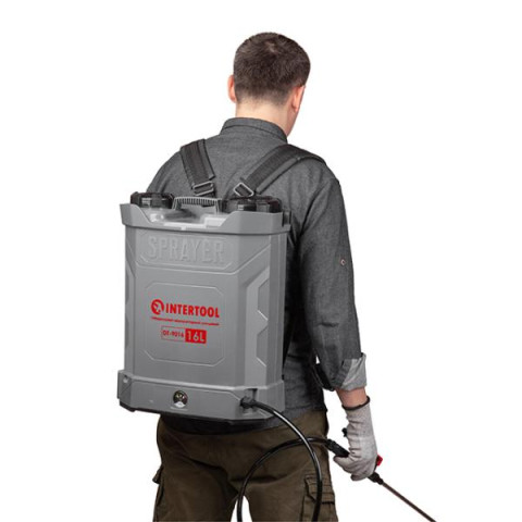 Купить Обприскувач акумуляторний ранцевий 16 л, 3.1 л/хв, батарея 12 В/8 Аг