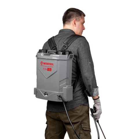 Купить Обприскувач акумуляторний ранцевий 12 л, 3.1 л/хв, батарея 12 В/8 Аг