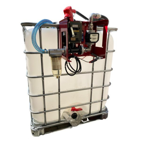 Купить Мини азс DC 12-60 в для бензина на базе еврокуба 1000 л