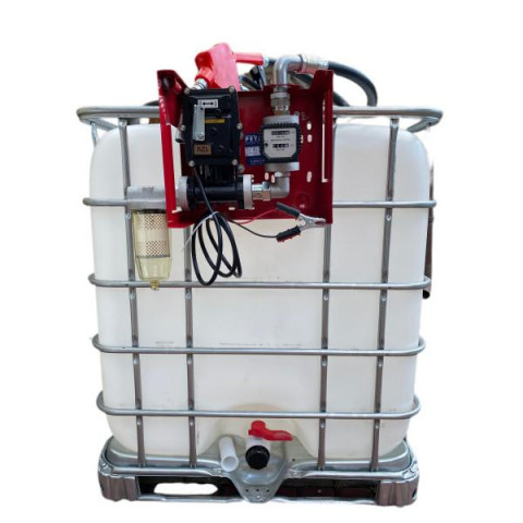 Купить Мини азс DC 12-60 в для бензина на базе еврокуба 1000 л