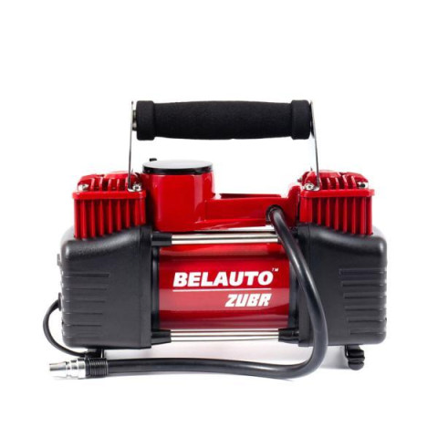 Купити Компресор автомобільний Белавто ЗУБР двоциліндровий із зажимами АКБ