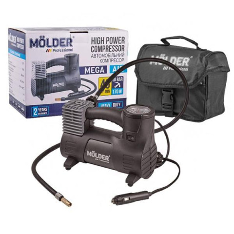 Купити Компресор автомобільний Molder 12В, 10 Атм, 40 л/хв MA25120