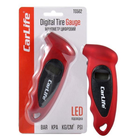Купити Манометр цифровий Carlife 7bar, LED підсвітка