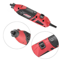 Купити Шліфмашина пряма (гравер), 170Вт, 8000-35000об/хв, 120ед, кейс, стійка, гнучкий вал, насадка для фре