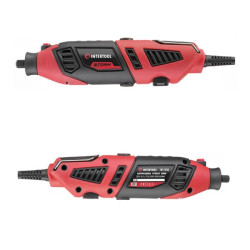 Купити Шліфмашина пряма (гравер), 170Вт, 8000-35000об/хв, 120ед, кейс, стійка, гнучкий вал, насадка для фре