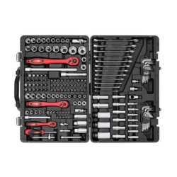 Купить Набір інструментів професійний  1/4 "& 3/8" & 1/2 "176 од, Cr-V