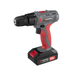 Купити Дриль-шурупокрут акумуляторний 18 В, 17 Nm, 0-700 об/хв, 0.8-10 мм, літій-іон, 1.5 А