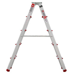 Купити Драбина алюмінієва двостороння 5 сходинок, висота 1100мм