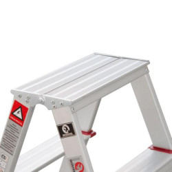 Купити Драбина алюмінієва двостороння 5 сходинок, висота 1100мм