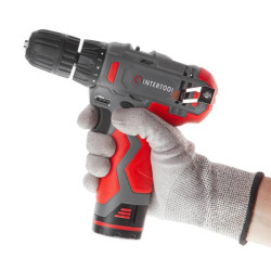 Купити Дриль-шурупокрут акумуляторний 12 В, 30 Nm, 0-350/0-1300 об/хв., 0.8-10 мм, 1.5 Аг