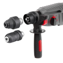 Купить Перфоратор 850 Вт, 3.2 Дж, 0-900 об/хв, 0-4400 уд/хв, 3 режими, SDS plus, знімний швидкозатискний па