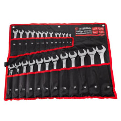 Купити Набір ключів комбінованих 25шт. (6мм-32мм) в чохлі; PROF DIN3113