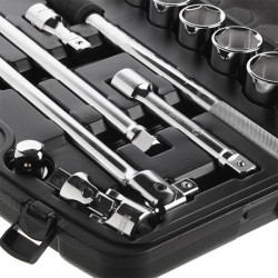 Купить Набір інструментів професійний  3/4 ", 20 од. (гол.19-50мм) пластиковий кейс, Cr-V.