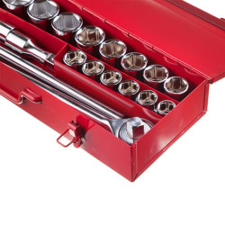 Купить Набір інструментів 3/4 ", 20од (гол.19-50мм) металевий кейс