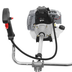 Купити Мотокоса 1,85 кВт, 52 см³, котушка, 3-лопатевий ніж, плечовий ремінь (комплект із двох частин: вал +