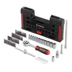 Купить Набір викруткових насадок і головок  з тріскачкаю 57 од. STORM