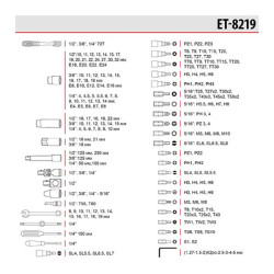 Купить Набір інструментів 1/2 "& 3/8" & 1/4 ", 219ед., Cr-V STORM