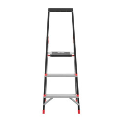 Купити Драбина 3 сходинки, лоток для інвентарю, сталевий профіль, висота верхньої сходинки 630мм, 409х667х1