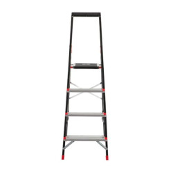 Купити Драбина 4 сходинки, лоток для інвентарю, сталевий профіль, висота верхньої сходинки 850мм, 433х821х1