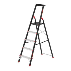 Купить Драбина 5 сходинок, лоток для інвентарю, сталевий профіль, висота верхньої сходинки 1064мм, 457х893х