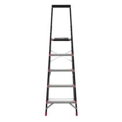 Купить Драбина 5 сходинок, лоток для інвентарю, сталевий профіль, висота верхньої сходинки 1064мм, 457х893х