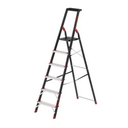 Купить Драбина 6 сходинок, лоток для інвентарю, сталевий профіль, висота верхньої сходинки 1280мм, 481х1138