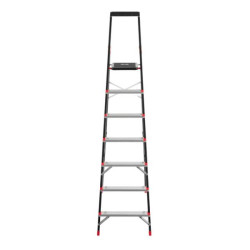 Купить Драбина 7 сходинок, лоток для інвентарю, сталевий профіль, висота верхньої сходинки 1500 мм, 504 * 1
