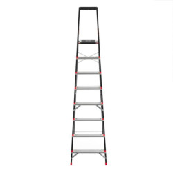 Купить Драбина 8 сходинок, лоток для інвентарю, сталевий профіль, висота верхньої сходинки 1720 мм, 527х143