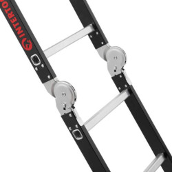 Купити Драбина багатофункціональна трансформер 4х3 сходинки, сталевий профіль, 3380мм, 150 кг