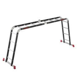 Купити Драбина багатофункціональна трансформер 4х4 сходинки, сталевий профіль, 4450мм, 150 кг