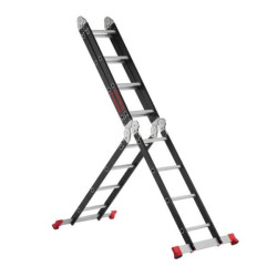 Купити Драбина багатофункціональна трансформер 4х4 сходинки, сталевий профіль, 4450мм, 150 кг