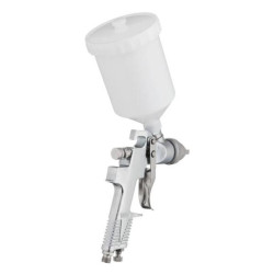Купити Фарбопульт пневматичний HVLP, форсунка 1.3мм., верхній пластиковий бачок 600мл, 3бар