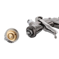 Купити Краскопульт пневматичний LVLP, форсунка 1.3мм, верхній пластиковий бачок 600мл., 2бар STORM