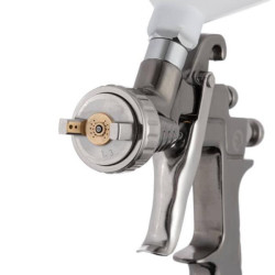 Купити Краскопульт пневматичний LVLP, форсунка 1.3мм, верхній пластиковий бачок 600мл., 2бар STORM
