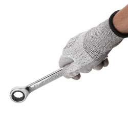 Купити Набір ключів комбінованих з храповим механізмом 6 од.: 8-19 мм (8-10-12-13-17-19), Cr-V, PROF DIN311