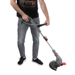 Купити Тример електричний, 450 Вт, 230 В~50 Гц, 10000 об/хв, діаметр обертання ліски 300 мм, регулювання до