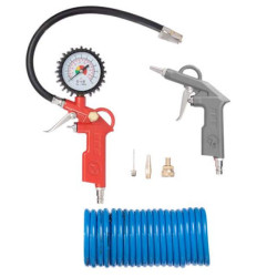 Купити Набір пневмоинструментів 6 одиниць, пістолет для накачування, продувальний пістолет, шланг поліурета