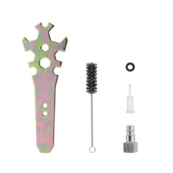 Купити Фарбопульт пневматичний LVLP, форсунка - 1.3 мм, з редуктором, пластиковий бачок - 600 мл, 2 бар