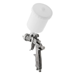 Купити Фарбопульт пневматичний LVLP, форсунка - 1.3 мм, з редуктором, пластиковий бачок - 600 мл, 2 бар