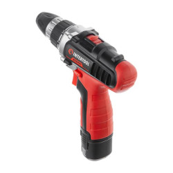 Купити Дриль-шурупокрут акумуляторний, Li-Ion 12В, 18Nm, 1.5 Ач, 2 швидкості, 0-400/0-1500об/хв, 2 акумулят