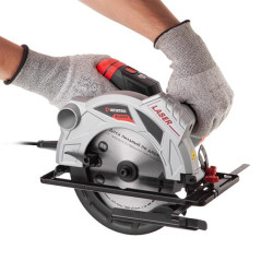 Купить Пила дискова 1500Вт, 5800об / хв, кут 90-45, глибина розпилу 65-43мм, диск 190мм * 20мм, 24 зуба, ла